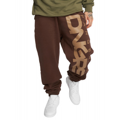 Dangerous DNGRS kalhoty pánské Sweat Pant Classic in brown