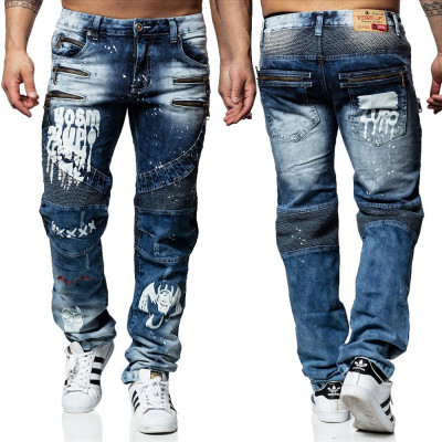 KOSMO LUPO kalhoty pánské KM164 jeans džíny