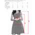 238-1 BETTY rozkloszowana sukienka z dekoltem - CZERWONA W GROSZKI