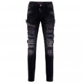 CIPO & BAXX kalhoty pánské CD555 L:32 black slim fit
