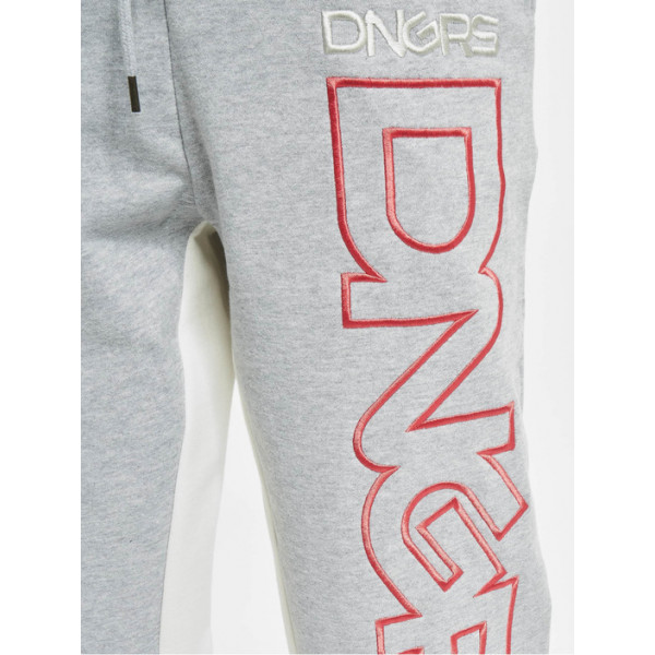 Dangerous DNGRS kalhoty dámské Wintersweat Sweatpants Grey Melange Off White tepláky