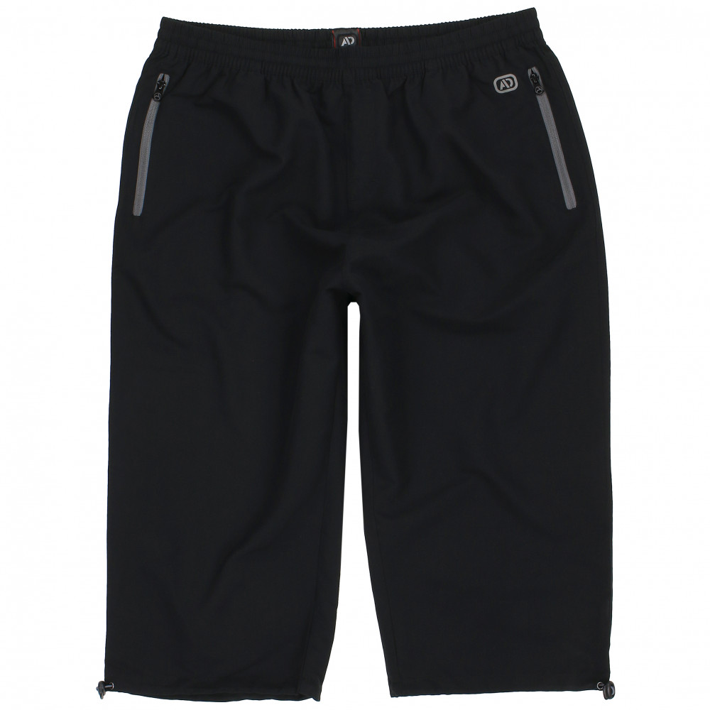 ADAMO kalhoty pánské OSKAR šortky nadměrná velikost, 4XL černá
