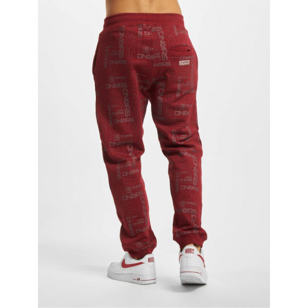 Dangerous DNGRS kalhoty pánské Brick Oversized Sweatpants Dark Red