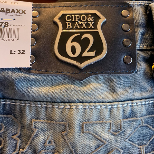 CIPO & BAXX kalhoty pánské C-1178 slim fit L:32