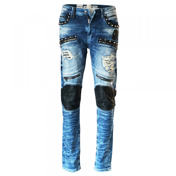 CIPO & BAXX kalhoty pánské CD342 slim fit L:34 jeans džíny