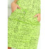 13-35 Sukienka sportowa - Papirus napis + zielony