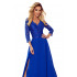 309-2 AMBER elegancka koronkowa długa suknia z dekoltem - CHABROWA
