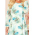 319-1 HANNAH szyfonowa sukienka z dekoltem na plecach - niebieskie WAŻKI