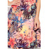 296-10 VICTORIA Trapezowa sukienka - kolorowy zachód słońca