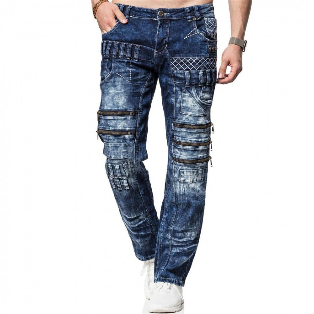 KOSMO LUPO kalhoty pánské KM8006 džíny, jeans - DG-SHOP.CZ