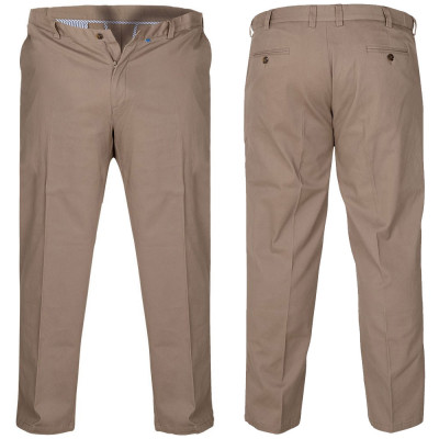D555 kalhoty pánské BRUNO l:30 chino nadměrná velikost