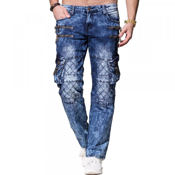 KOSMO LUPO kalhoty pánské KM060 jeans džíny