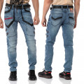 CIPO & BAXX kalhoty pánské CD795 l:34 jeans džíny moto