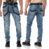 CIPO & BAXX kalhoty pánské CD795 jeans džíny moto