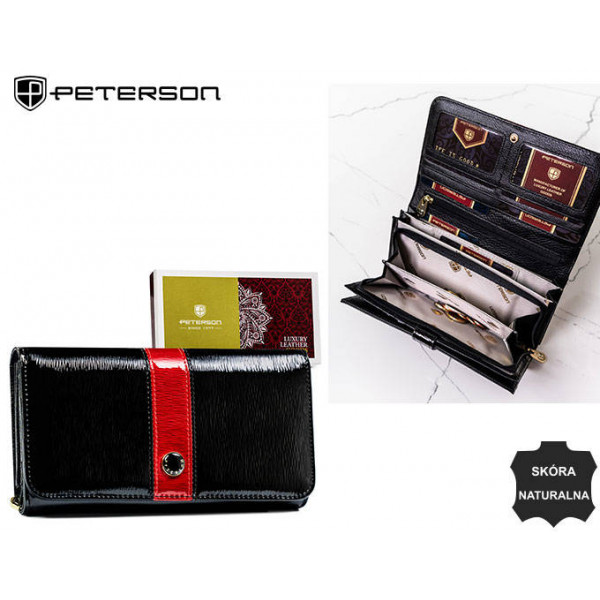 PETERSON peněženka dámská PTN 421077-SH BLACK