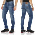 CIPO & BAXX kalhoty pánské CD386 L:34 slim fit jeans džíny