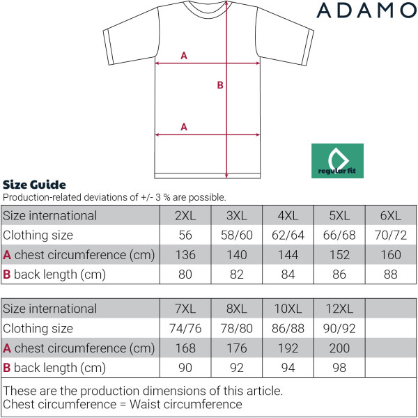 ADAMO tričko pánské KEVIN nadměrná velikost