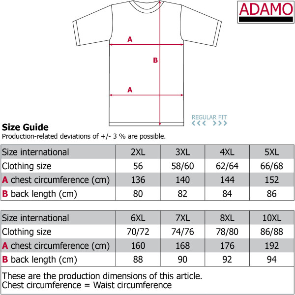 ADAMO tričko pánské KODY regular fit nadměrná velikost