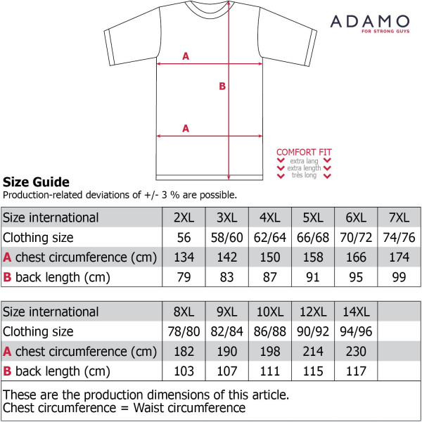 ADAMO tričko pánské BRKLN nadměrné velikosti