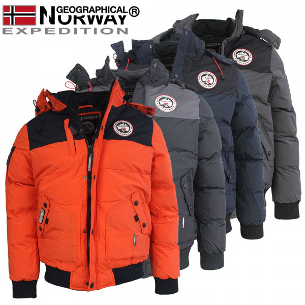 GEOGRAPHICAL NORWAY bunda pánská VERTIGO zimní, prošívaná s kapucí