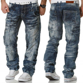 KOSMO LUPO kalhoty pánské KM040 jeans džíny