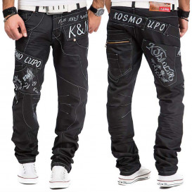 KOSMO LUPO kalhoty pánské KM322-1 jeans džíny